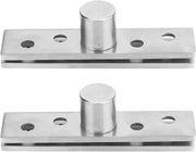 Parete a schermo 2-pack, sospensioni nascoste in acciaio inossidabile 360 gradi, 75x17 mm per finestre scorrevoli, porte di armadio e porte di ascensore.