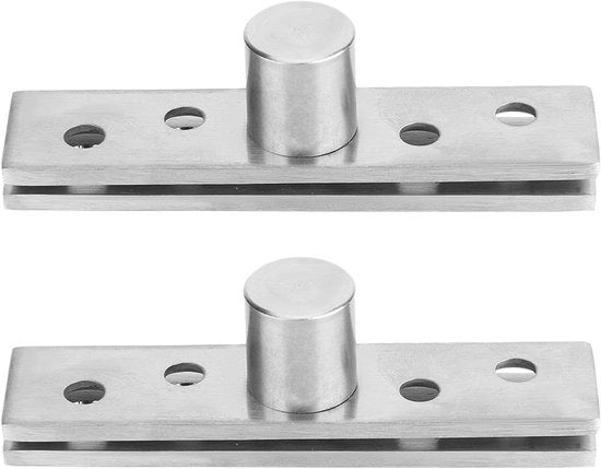 Parete a schermo 2-pack, sospensioni nascoste in acciaio inossidabile 360 gradi, 75x17 mm per finestre scorrevoli, porte di armadio e porte di ascensore.
