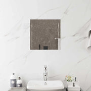 Specchio da bagno LED Trasparente 40 x 40 cm vetro temperato 42045769