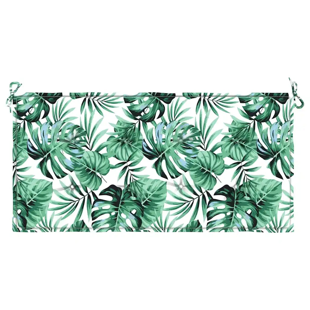 Cuscino per Sedia Motivo Foglia 100 x 50 x 3 cm Tessuto Oxford