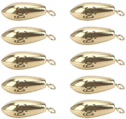 Pescatoio Sinker in Rame - 10 Pezzi - Resistente allo Sfregamento - Resistente alla Corrosione - Resistente agli Urti - Lunga Durata - Peso per la Pesca