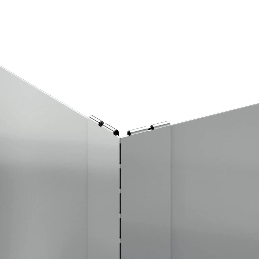Bordura per Prato 100 x 100 x 20 cm Acciaio Argento 8008969