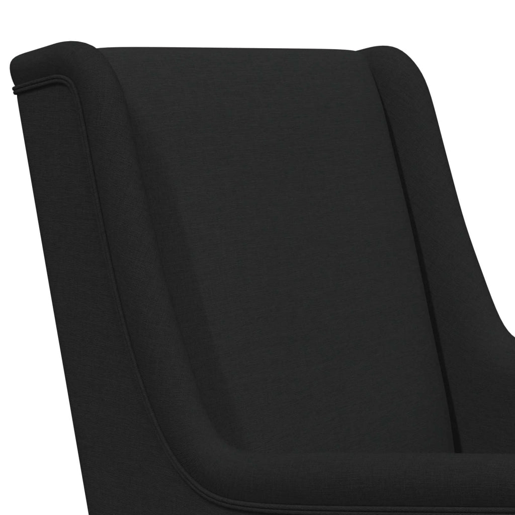 Sedia a dondolo Nero 62 x 80 x 85 cm Tessuto CFW5359519