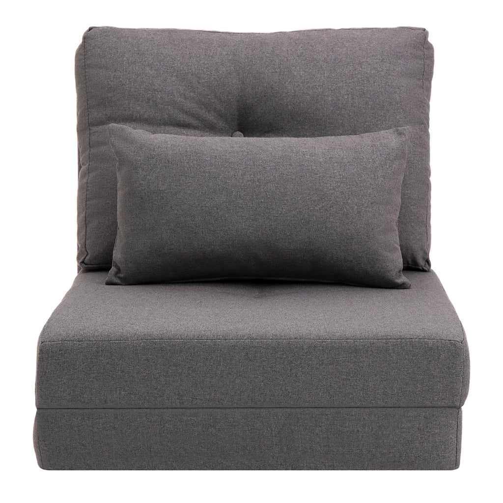 Divano letto con materasso ¨C zephmum ¨C Grigio scuro 60x80x56 cm