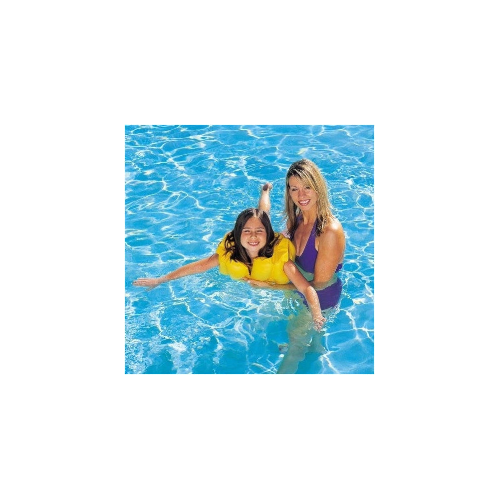 Trade Shop - Giubotto Gonfiabile Giubbino Salvagente Per Bambini Swim Kids Giallo -