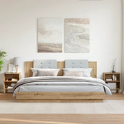 Comodini Rovere Artigianale 2 pz 40x30x50 cm Legno Multistrato