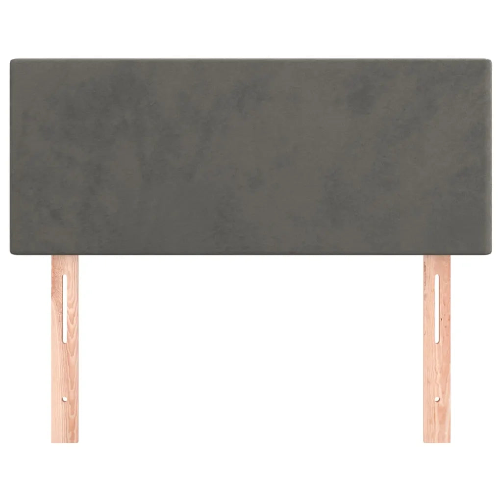 Testiera Grigio Scuro 80x5x78/88 cm in Velluto