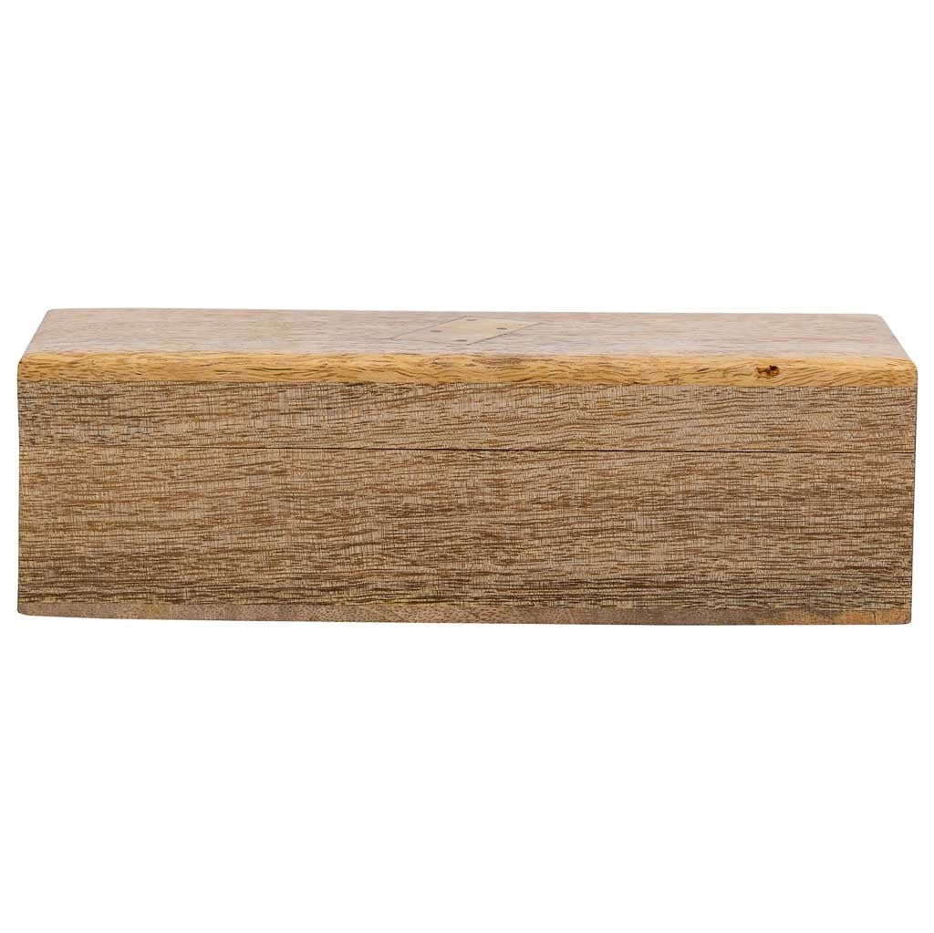 Domino in scatola di legno marrone 20x7x6h