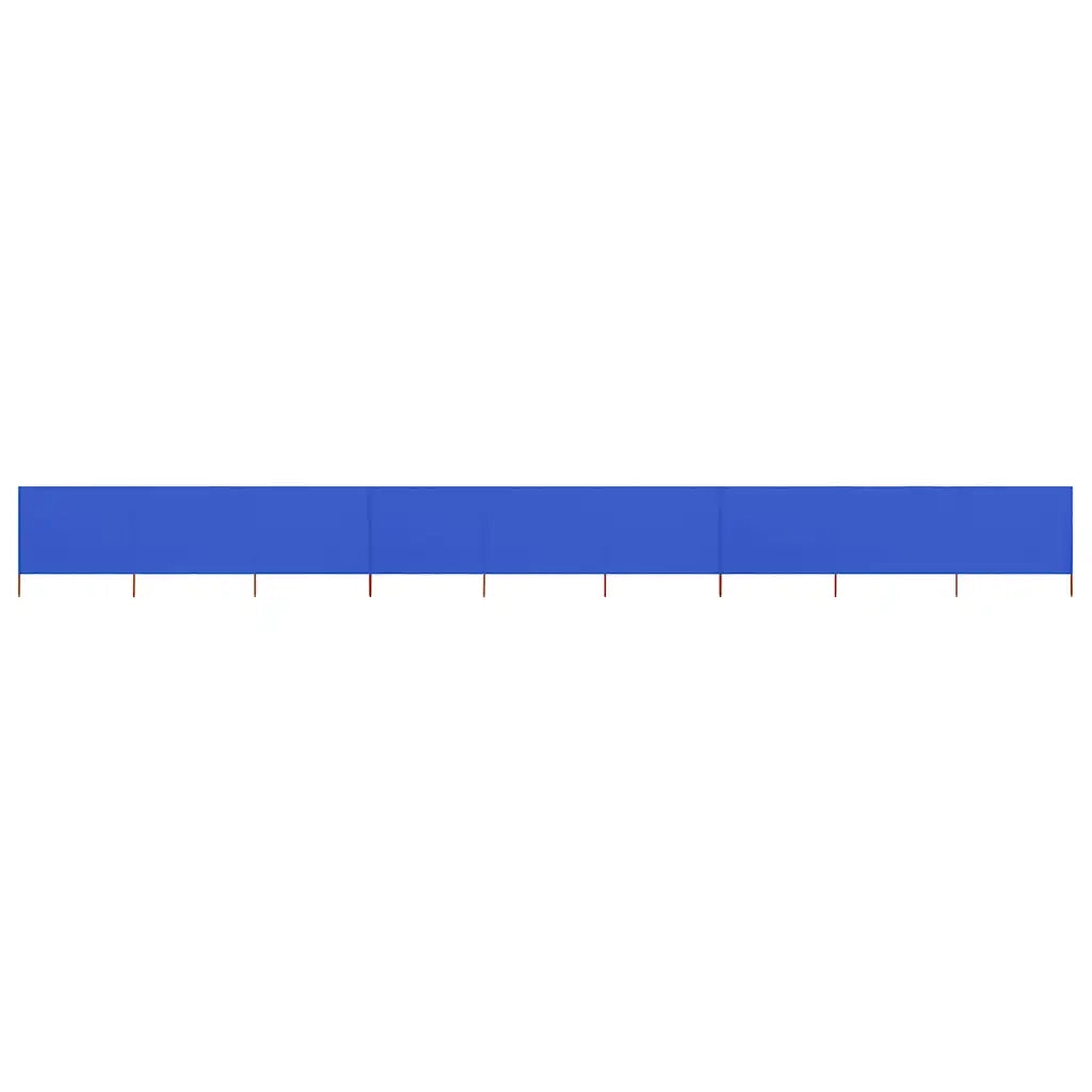 Paravento a 9 Pannelli in Tessuto 1200x160 cm Azzurro cod mxl 54794
