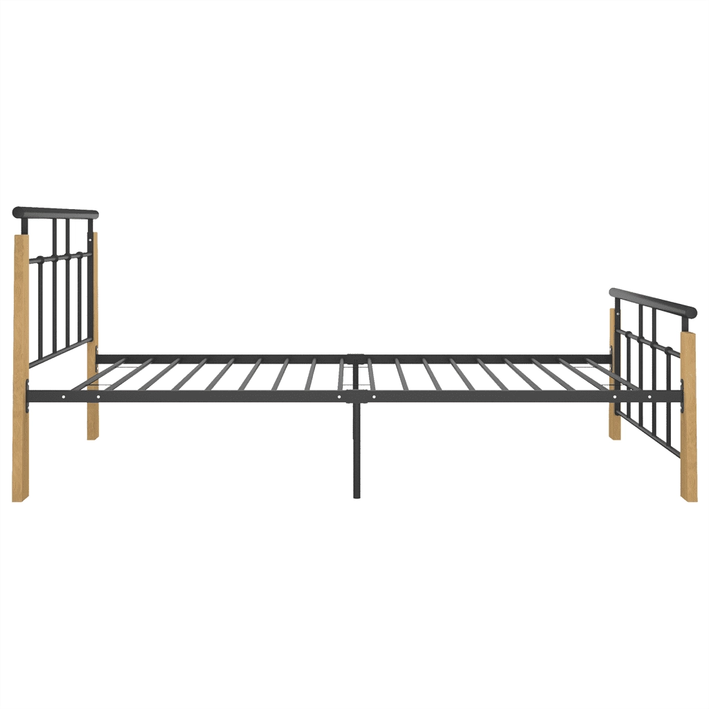 Giroletto in Metallo e Legno Massello di Rovere 100x200 cm