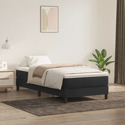 Letto a Molle senza Materasso Nero 90x220 cm in Velluto 3315857