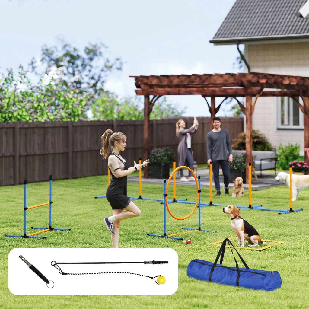 Set Agility 7 Pezzi per Cani ¨C zephmum ¨C H¨¹rde Tunnel Slalom