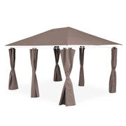 Telo di tetto + tende per pergola 3x4m divio, talpa