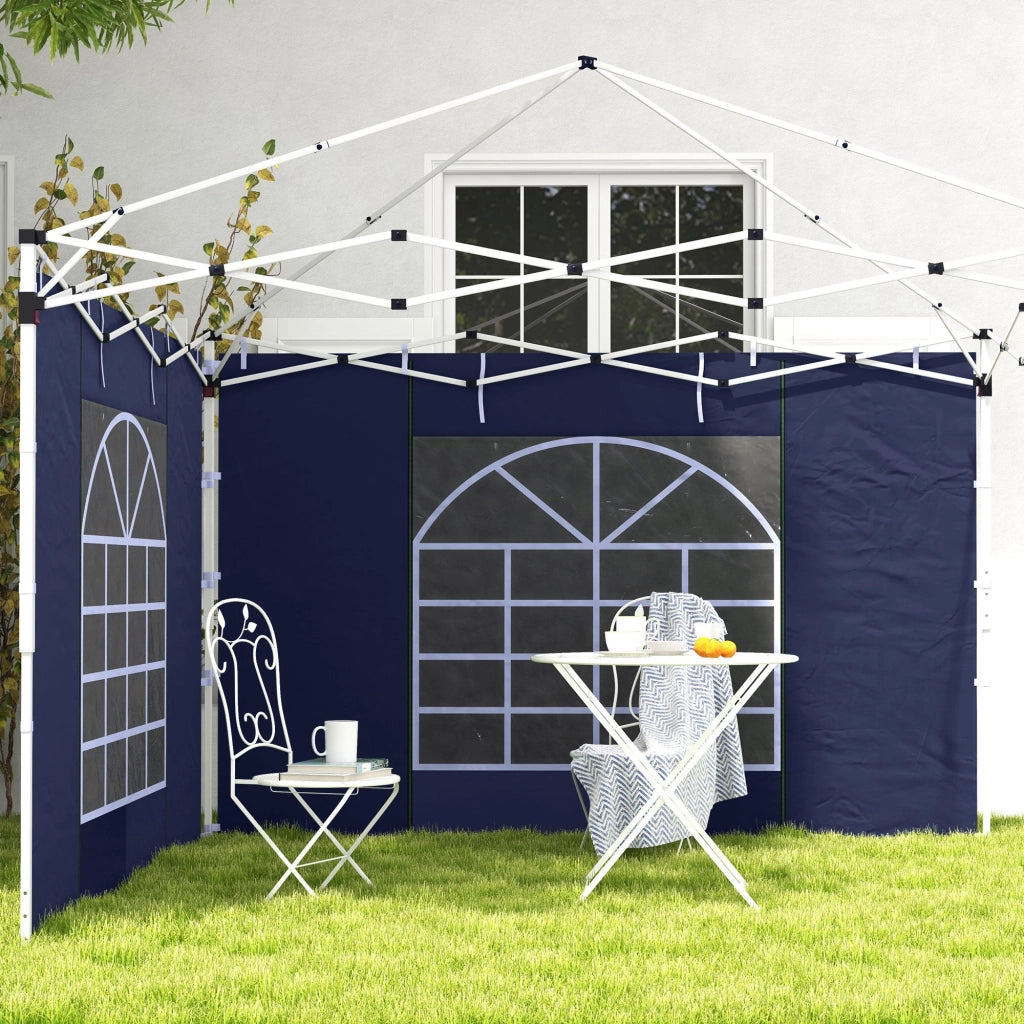 Tende da giardino 2 pezzi per gazebo 3x6m o 3x3m ¨C zephmum ¨C Blu