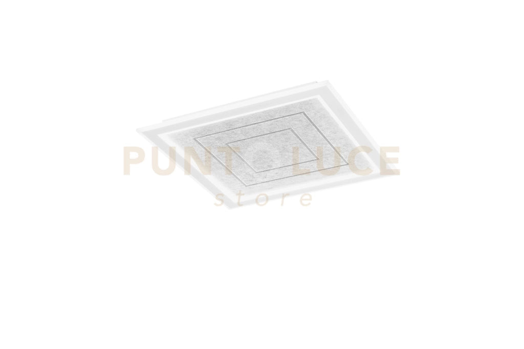 PLAFONIERA AUX GRIGIA QUADRATA IN PMMA 40W 5100LM CCT 3000 E 4000 E 6500K 60X5.5CM