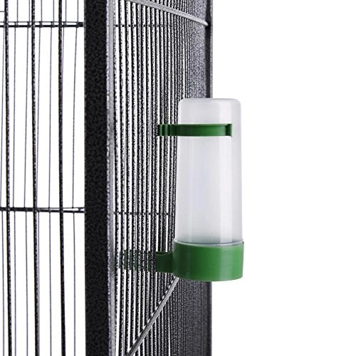 Voliera Gabbia Grande Pappagalli Canarini Parrocchetti con 4Ruote H150cm Metallo