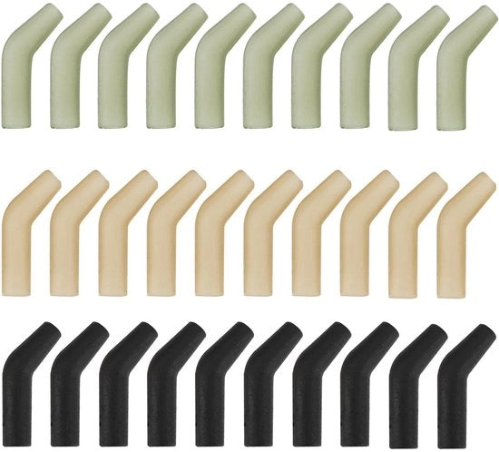 Accessori per pesca - 30 pezzi - Allineatore TPR - Lunghezza 11 mm - Adatto per 2/4/6/8 vishaken - Adatto per acqua dolce/marina - Migliora il successo della pesca - Accessori per l'amo