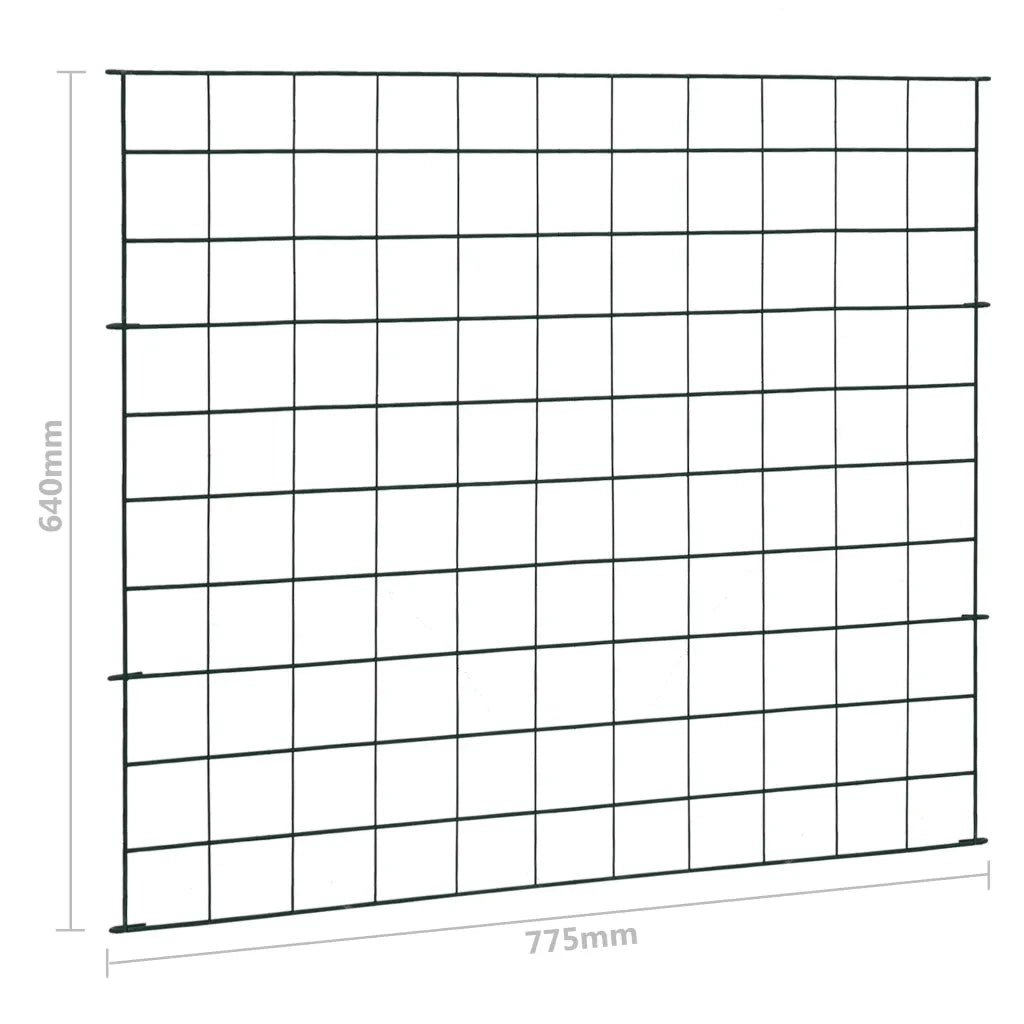 Set Recinzione da Giardino ad Arco 77,5x64 cm Verde 146102