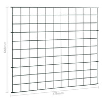 Set Recinzione da Giardino ad Arco 77,5x64 cm Verde 146102