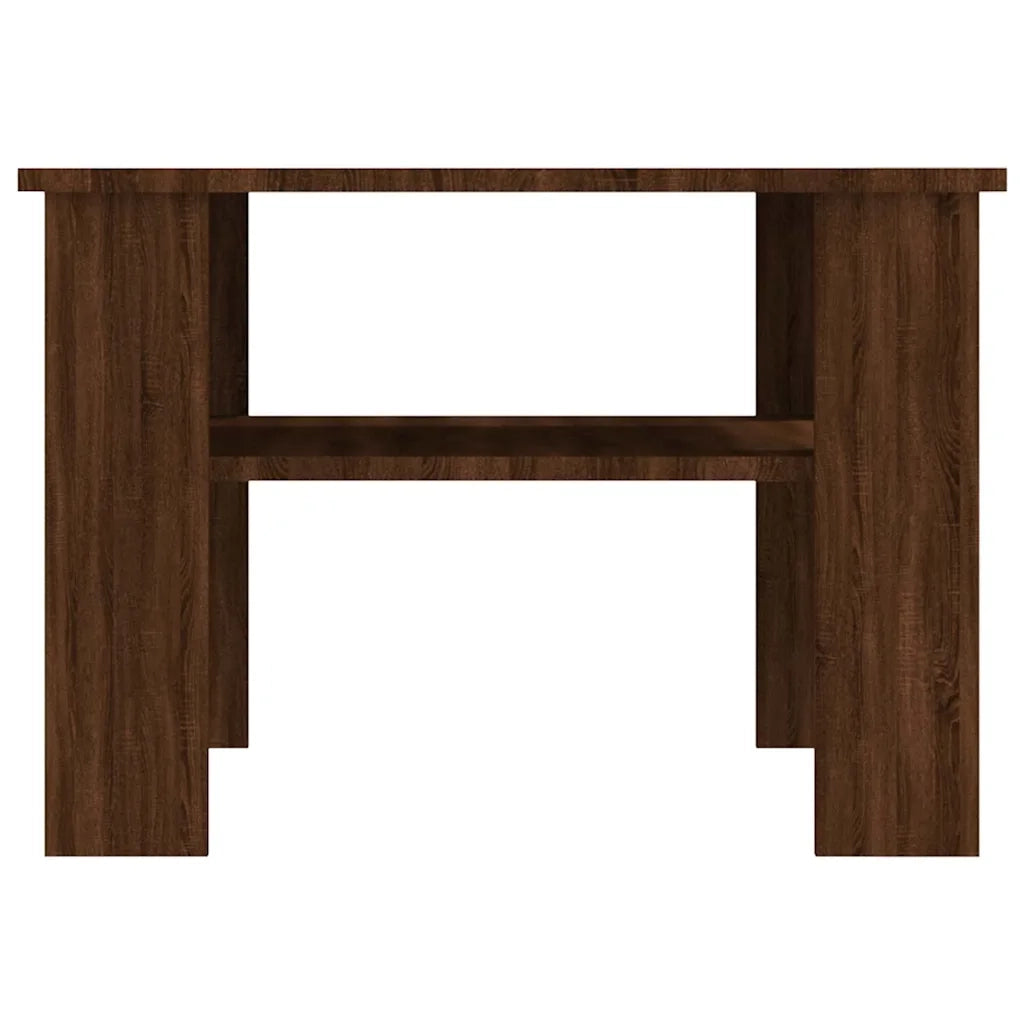 Tavolino Salotto Rovere Marrone 60x60x42 cm Legno Multistrato	 cod mxl 6737