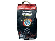 CARBONE CARBONELLA IN SACCHETTI DA KG. 3 PER CAMINETTI BARBECUE GRILL