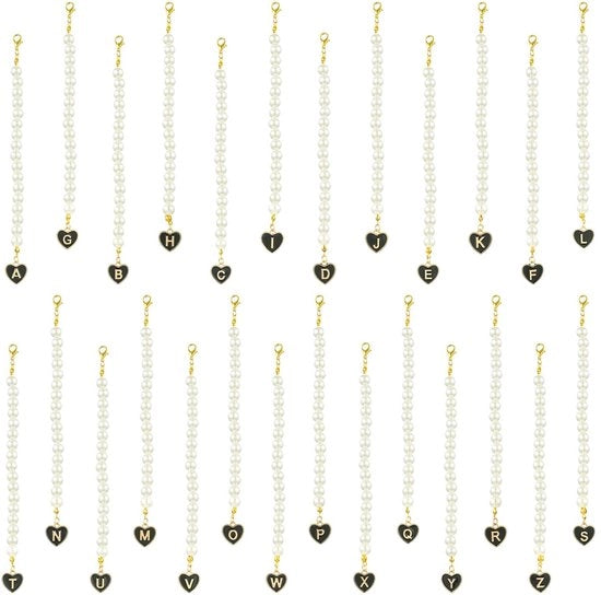 Lettere Decorative 26 pezzi - Accessori per bracciale - Accessori per creare gioielli - Charms personalizzabili - Orecchino con chiusura a molla - Finitura in elettrodiplastica di alta qualità