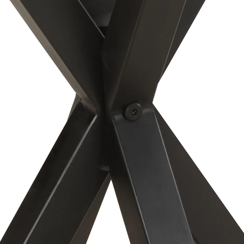 Tavolino di Servizio 48x48x56cm in Legno Massello di Mango 320656