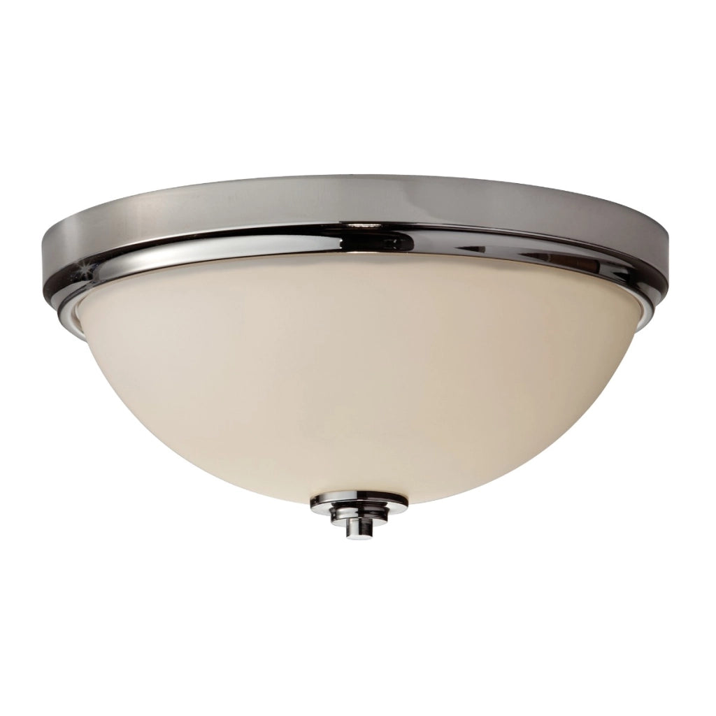 Plafoniera bagno tonda 33,5cm 2xE27 cromata Malibu