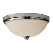 Plafoniera bagno tonda 33,5cm 2xE27 cromata Malibu