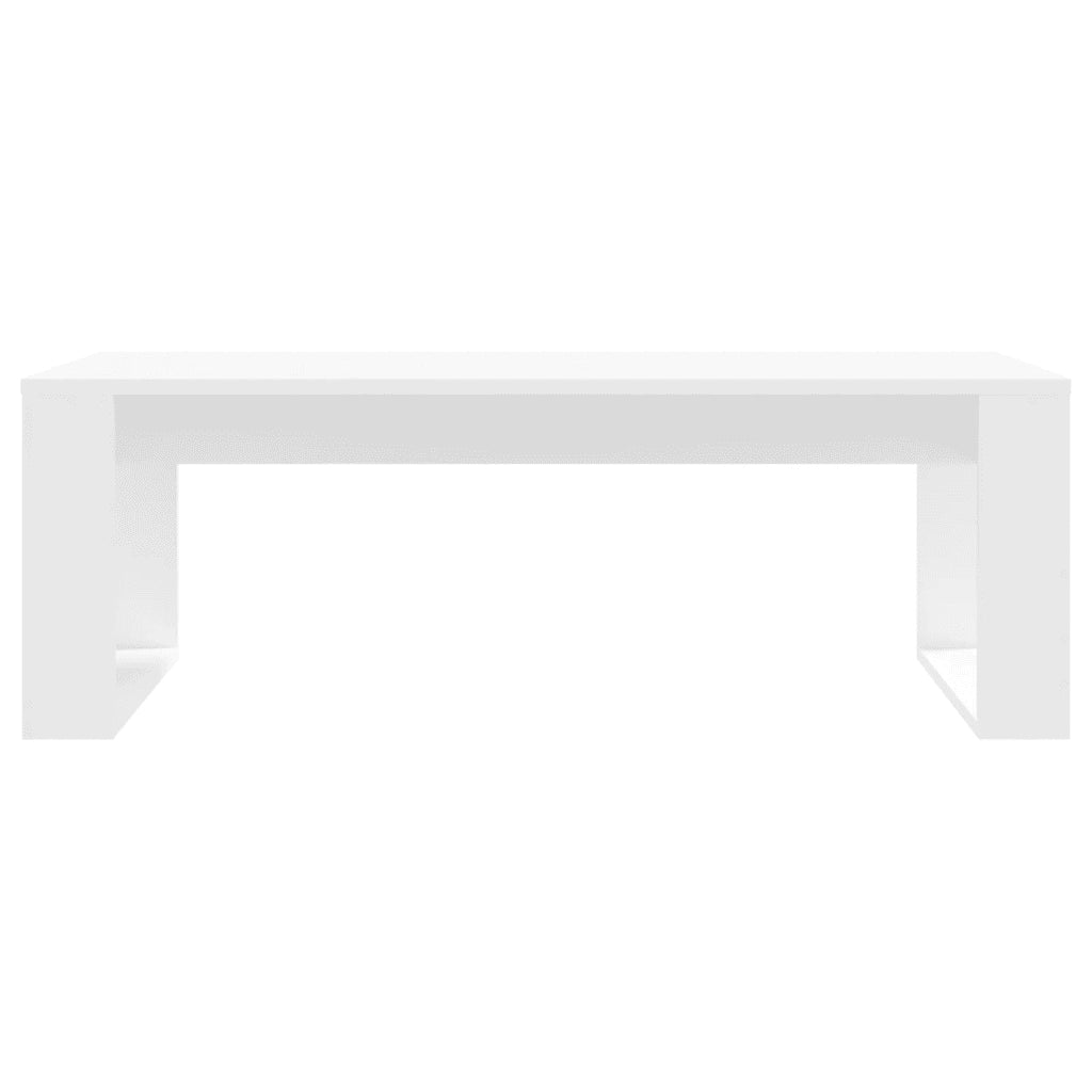 Tavolino da Salotto Bianco 102x50x35 cm in Legno Multistrato 823358