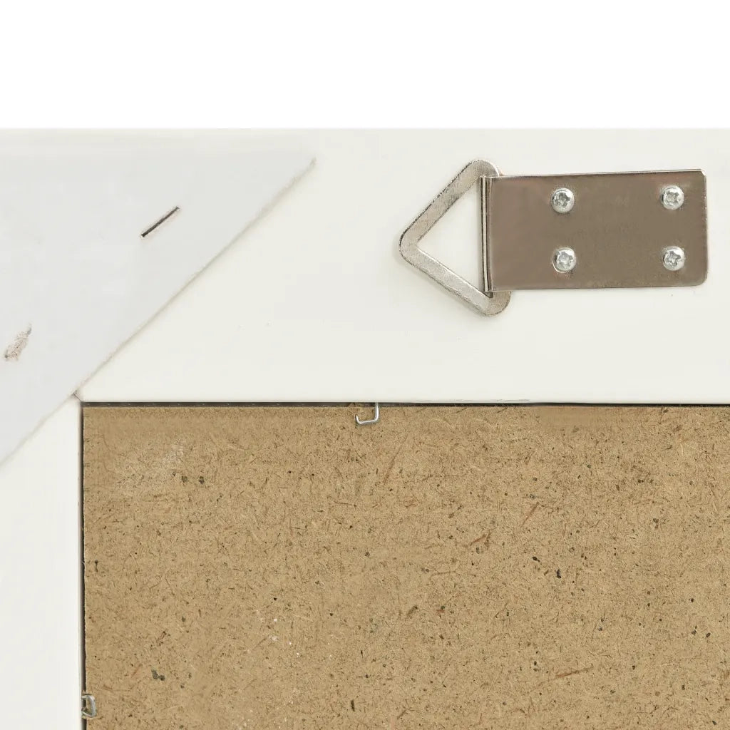 Specchio da Parete Stile Barocco-Specchio a Muro-Specchio Decorativo 60x60 cm Bianco