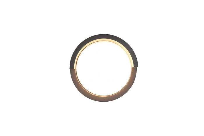 Applique da Esterno a LED SMD in Tessuto Nero Opaco