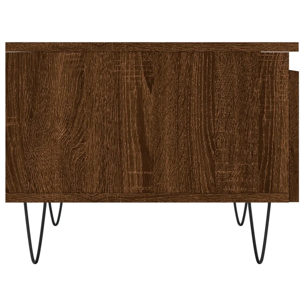 Tavolini Salotto 2pz Rovere Marrone 50x46x35 Legno Multistrato 830875