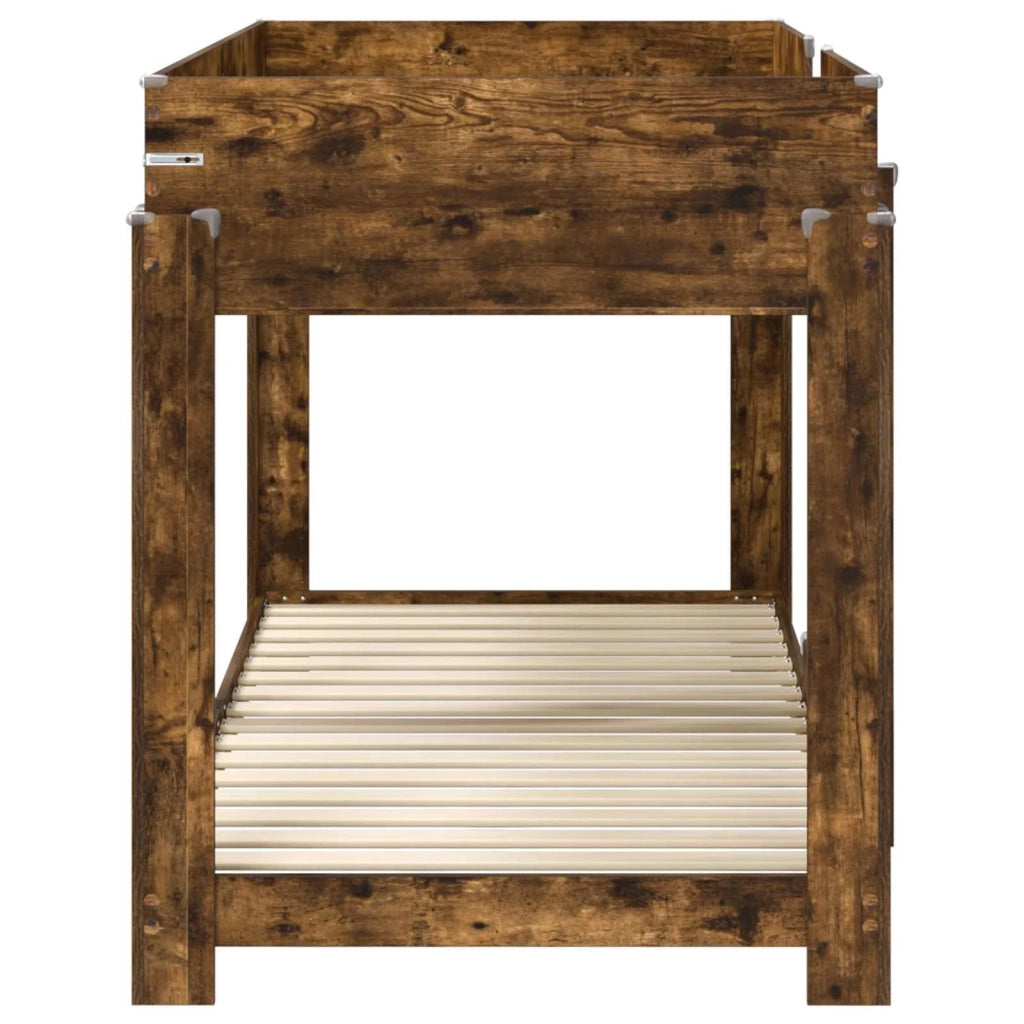 Letto a Castello per Bambini Rovere fumé 90 x 190 cm