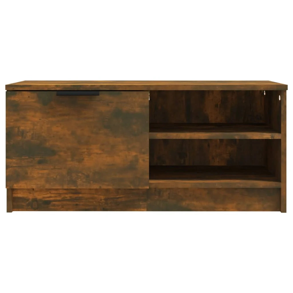 Mobile TV multimediale scaffale TV credenza mobile TV sala da pranzo soggiorno camera da letto 2 pezzi rovere affumicato 80 x 35 x 36,5 cm legno ingegnerizzato marrone 02_0028610