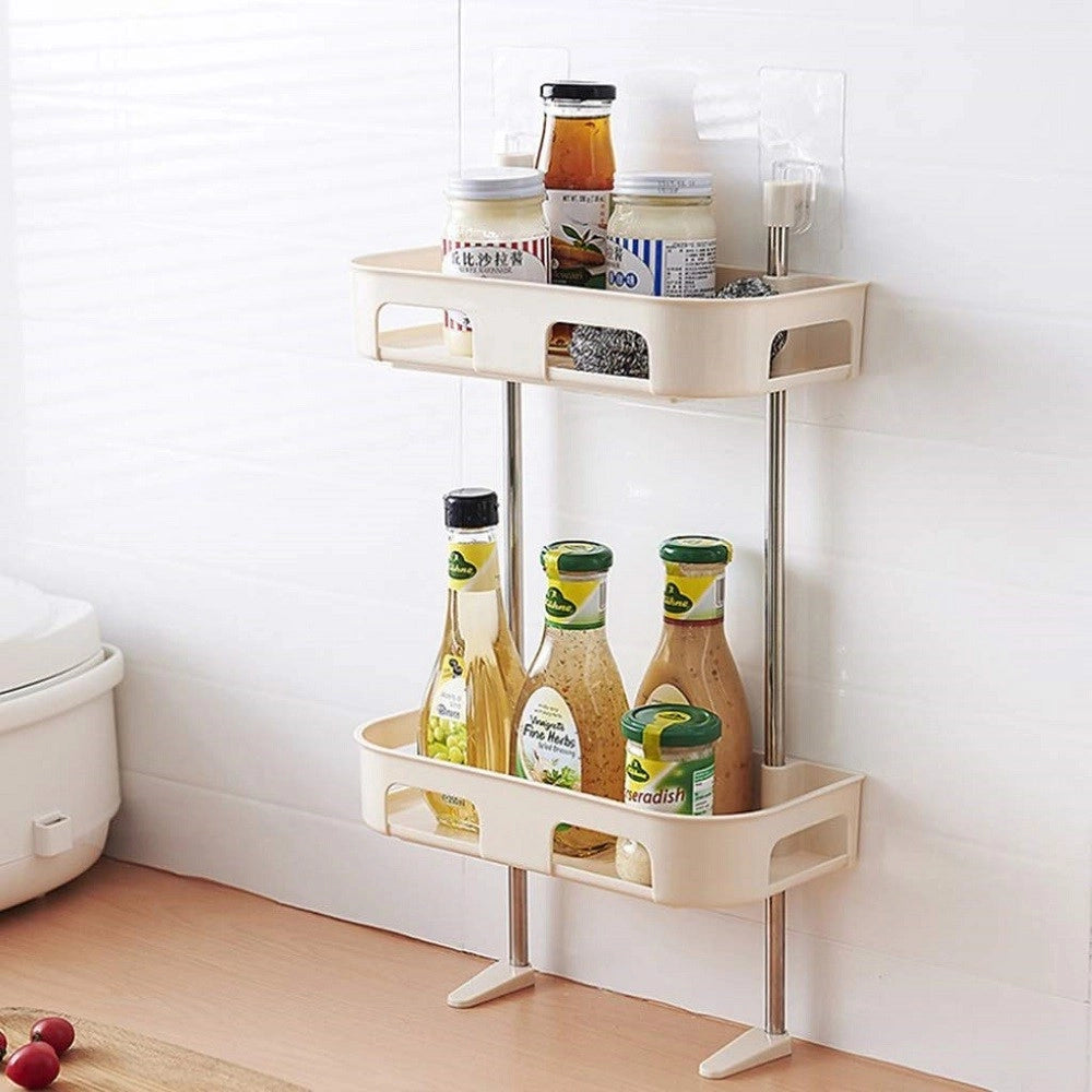 Trade Shop - Scaffale Per Wc Bagno Doccia A Parete Organizer Articoli Da Toeletta A 3 Ripiani -