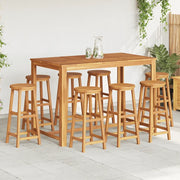 Sgabelli da Bar 8 pz in Legno Massello di Acacia 3115986