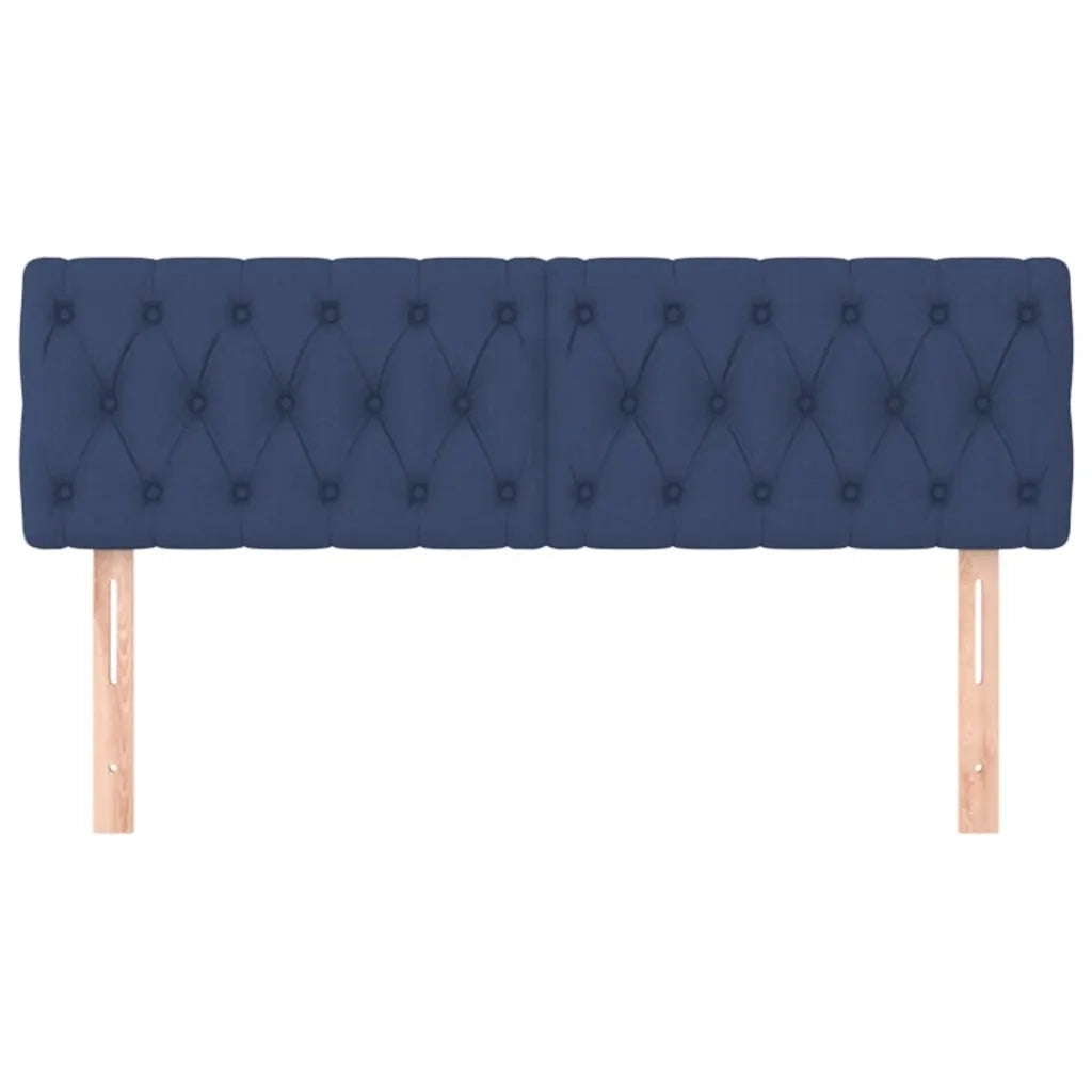 Testiera | Testata Blu 144x7x78/88 cm in Tessuto