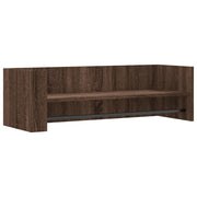 Mensola a Muro | Mensola a parete Rovere Marrone 100x35x30,5 cm Legno Multistrato