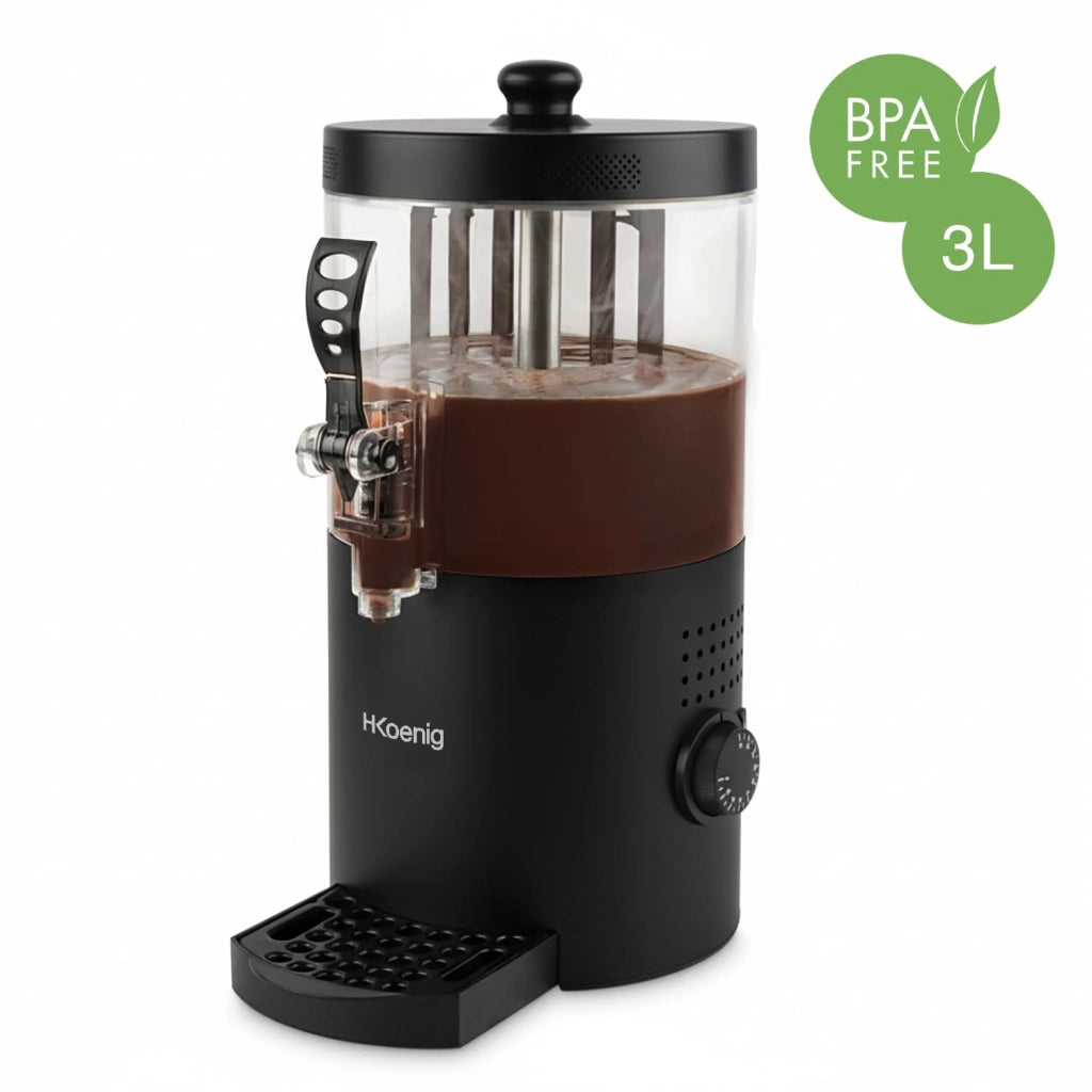 Macchina dispenser per cioccolata calda, 3L, 1200W, nero