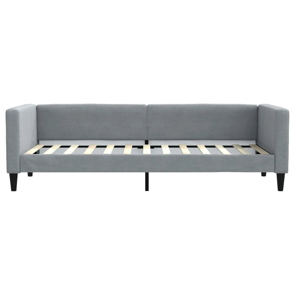 Letto da Giorno Grigio Chiaro 80x200 cm in Tessuto 353978