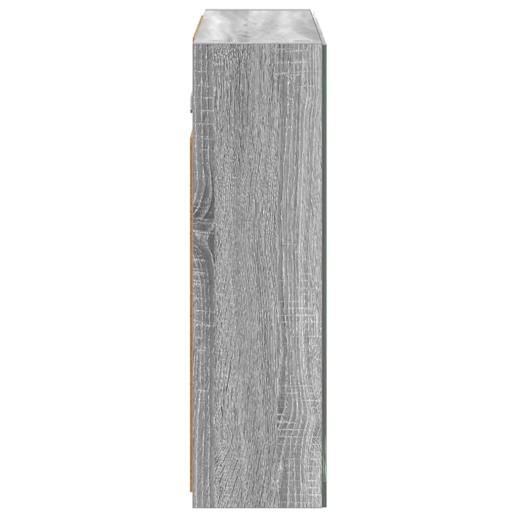Mobiletto per specchio da bagno Grigio Sonoma 60 x 14,5 x 50 cm 889076