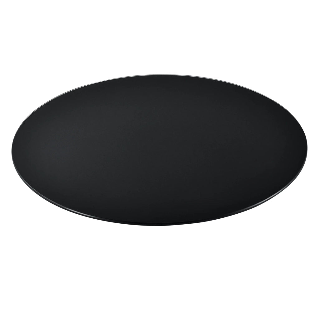 Piano del tavolo in vetro ESG diametro ø 50 cm nero 03_0008113
