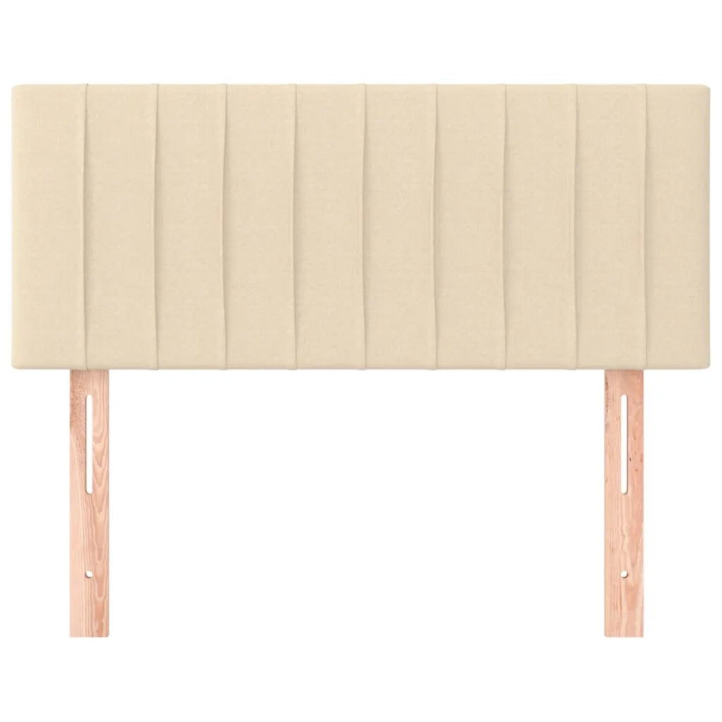 Testiera Crema 100x5x78/88 cm in Tessuto