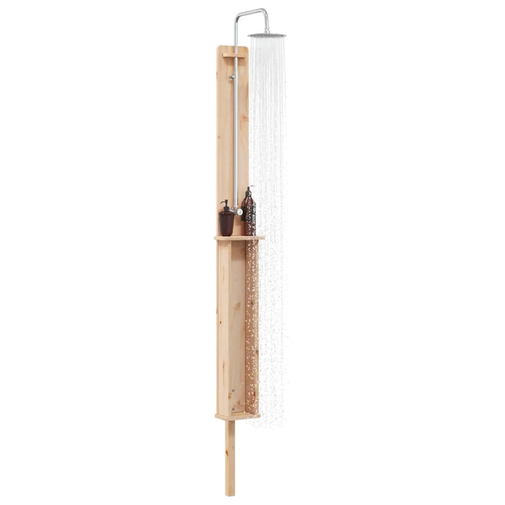 Doccia da esterno Regolabile Naturale 24 x 19 x 246 cm 886352