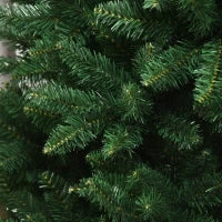 Albero di Natale Artificiale 180cm con 800 Rami e Base in Metallo, Verde
