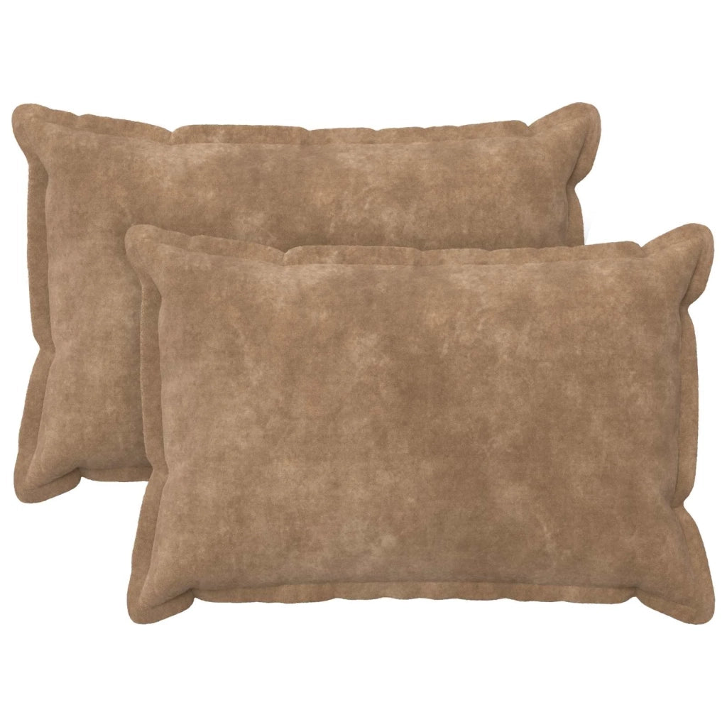 Cuscino con cuscino HOUTEN 2 pz Tortora Fleece in microfibra 935712