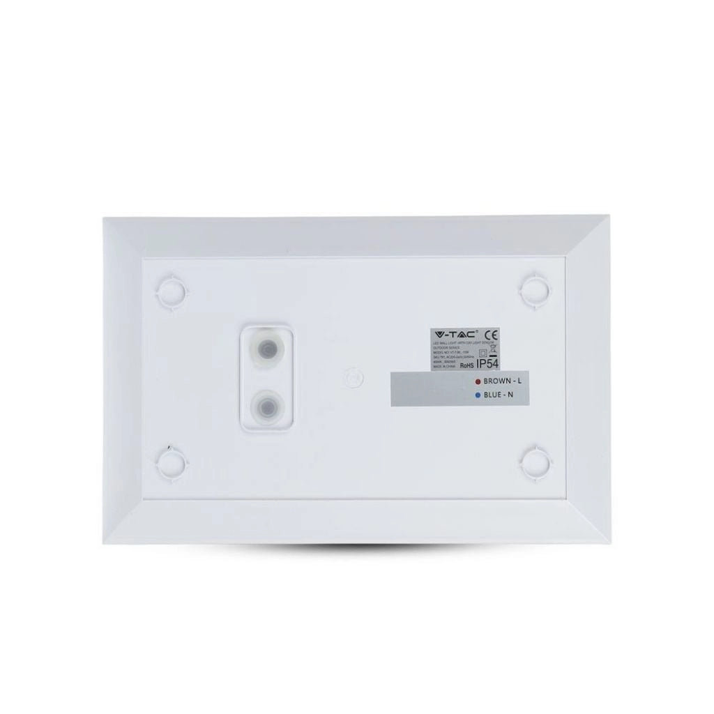 V-TAC PRO Lampada LED Chip Samsung da Muro Rettangolare 10W Segna Numero Civico 3000K SKU 780