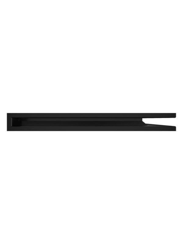 Griglia di ventilazione Angolare per camino 60x800x600 - Loft Angle destra nera