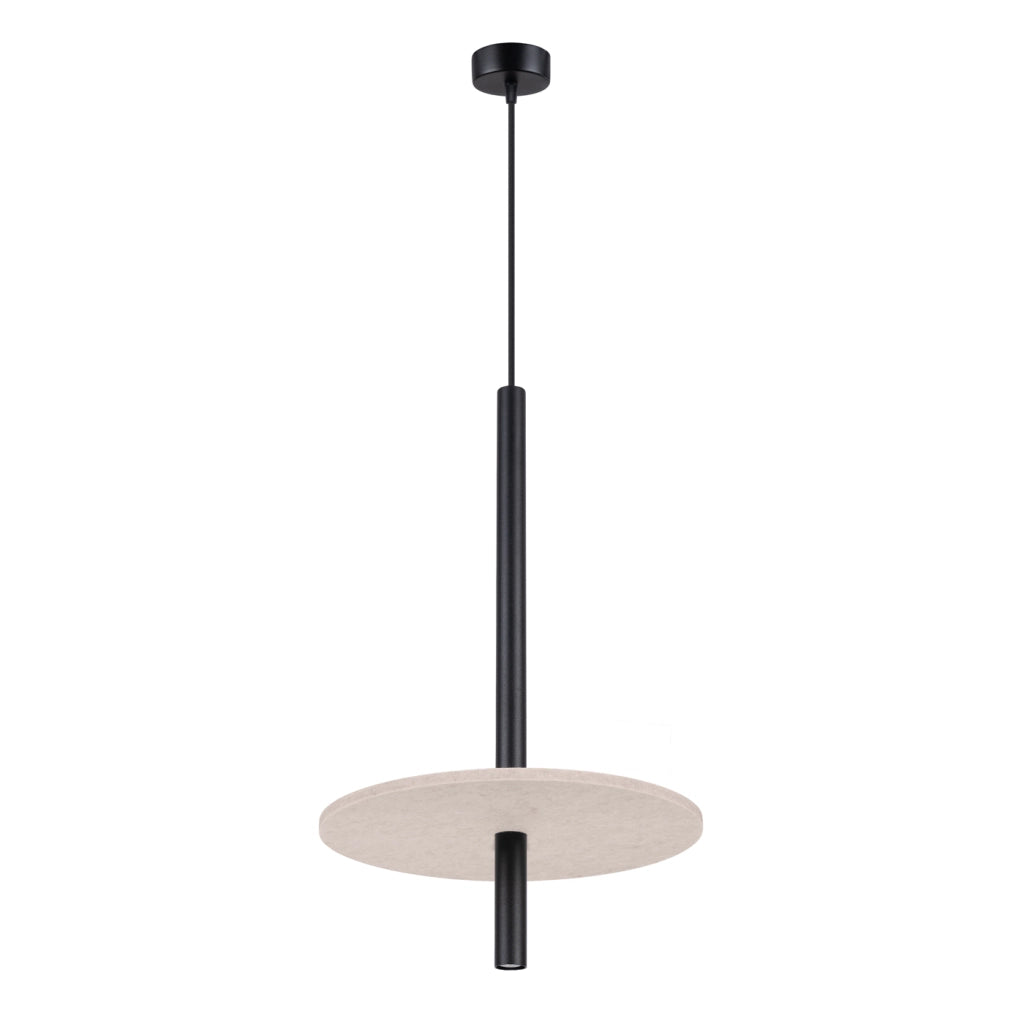 Lampada a sospensione FELTRO 1 nero/beige